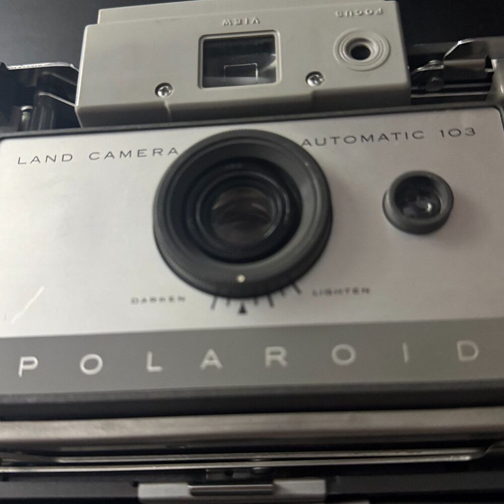 Vintage Polaroid Automatic 103 Land Camera — classic mid‑1960s